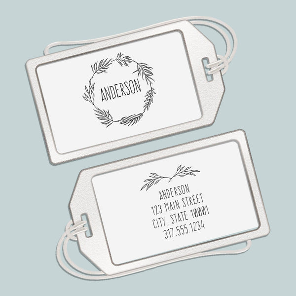 Branches - Personalized Acrylic Luggage Tag - The Note House