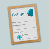 Butterfly - Fill-in-the-Blank Thank You Cards - The Note House
