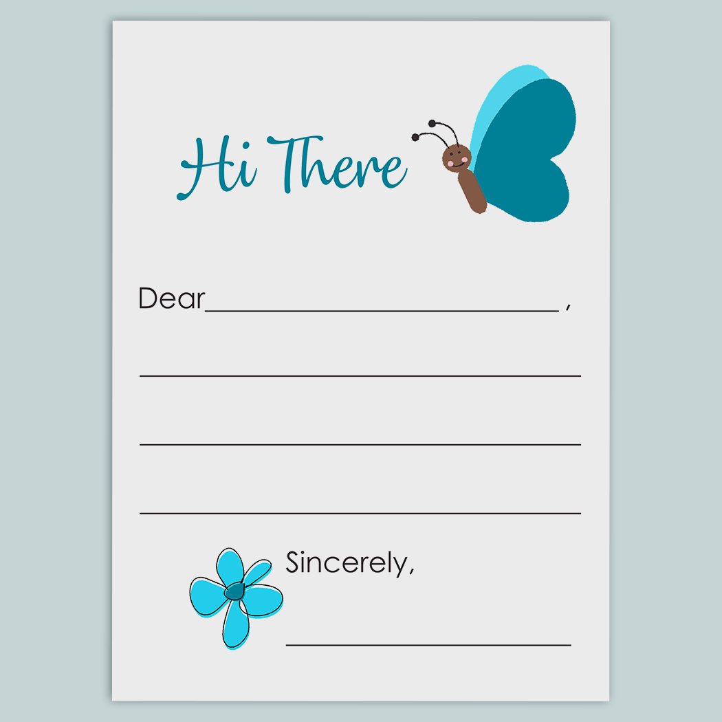 Butterfly - Lined Note Cards - The Note House