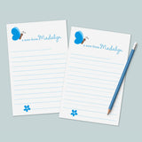 Butterfly - Personalized Lined Letter Writing Stationery - The Note House