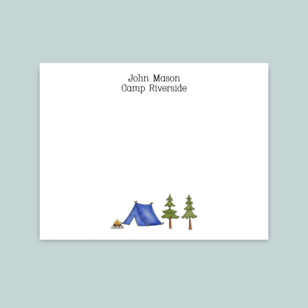 Camp Notes - Personalized Flat Note Card - The Note House