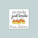 Candy Corn - Personalized Square Gift Sticker - The Note House