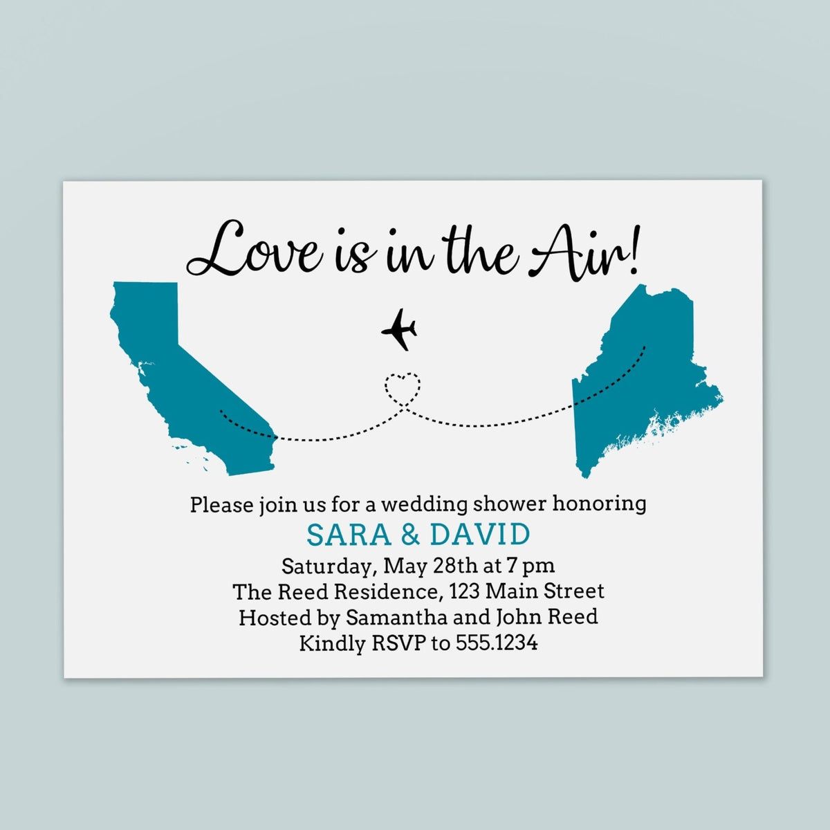 Destination Theme Wedding - Custom Invitation - The Note House