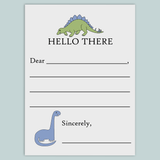 Dinosaurs - Lined Note Cards - The Note House