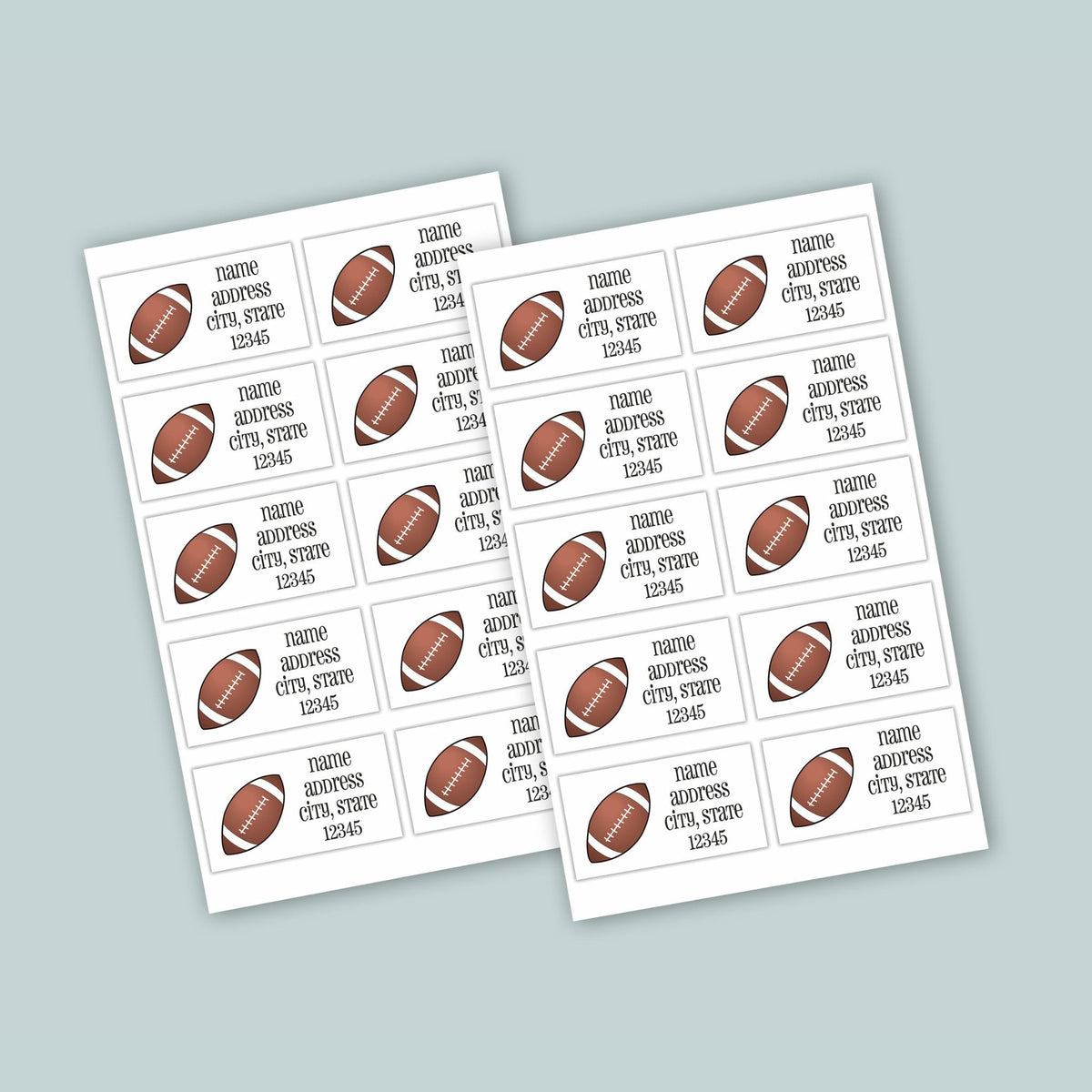 Football Sport- Personalized Lined Letter Writing Stationery - The Note House