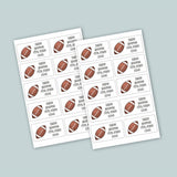 Football Sport- Personalized Lined Letter Writing Stationery - The Note House