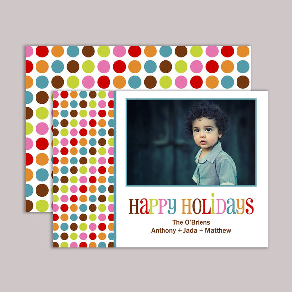 Fun Dots - Personalized Photo Card - The Note House