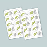 Green Turtle - Personalized Fill-in Letter Template - The Note House