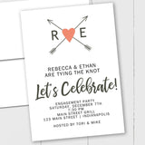 Heart and Arrows - Custom Invitation - The Note House