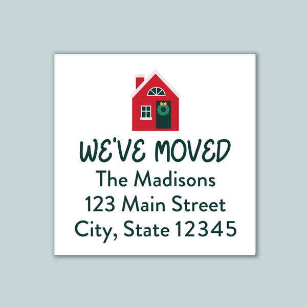Holiday House - We've Moved Address Label - The Note House