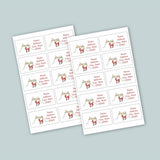 Holiday Reindeer - Personalized Fill-in-the-Blank Thank You Cards - The Note House