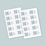 Madras Plaid Blue - Personalized Fill-in-the-Blank Thank You Cards - The Note House