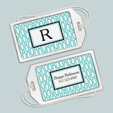 Modern Geometric Design - Personalized Acrylic Luggage Tag - The Note House