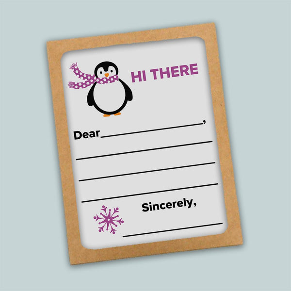 Penguin - Lined Note Cards - The Note House