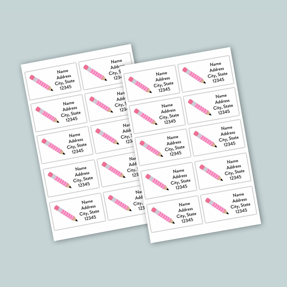 Pink Pencil - Personalized Fill-in Letter Template - The Note House