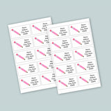 Pink Pencil - Personalized Fill-in Letter Template - The Note House