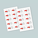 Red Wagon - Personalized Fill-in-the-Blank Thank You Cards - The Note House