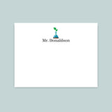 Science Teacher - Personalized Flat Note Card - The Note House