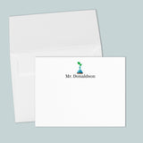 Science Teacher - Personalized Flat Note Card - The Note House