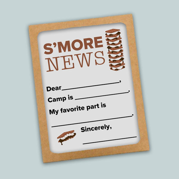 S'more Camp News - Fill-in-the Blank Camp Notes - The Note House