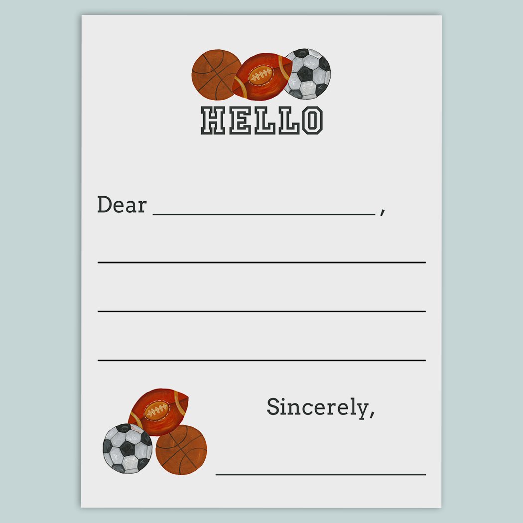 Sports - Lined Note Cards - The Note House
