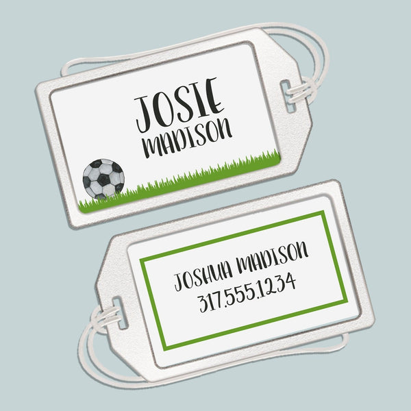 Sports - Personalized Acrylic Luggage Tag - The Note House