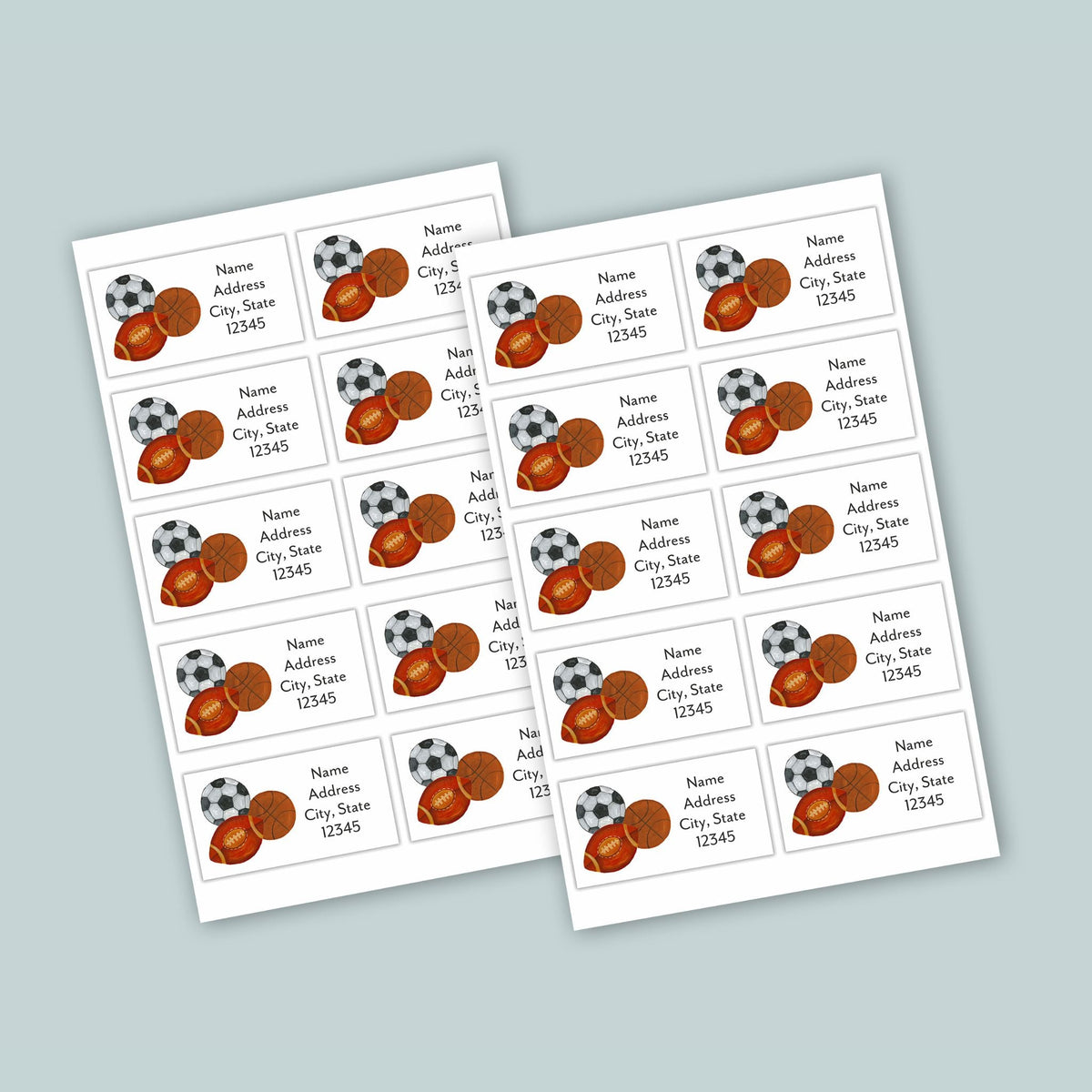Sports - Personalized Fill-in Letter Template - The Note House