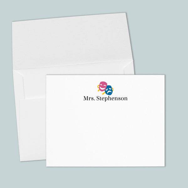 Theater - Personalized Flat Note Card - The Note House