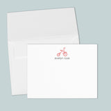 Tricycle - Personalized Flat Note Card - The Note House