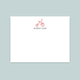 Tricycle - Personalized Flat Note Card - The Note House