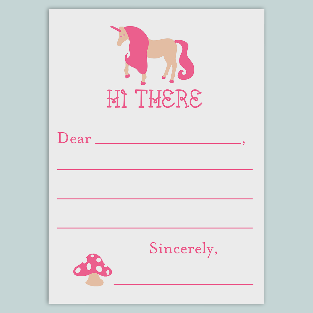 Unicorn - Lined Note Cards - The Note House