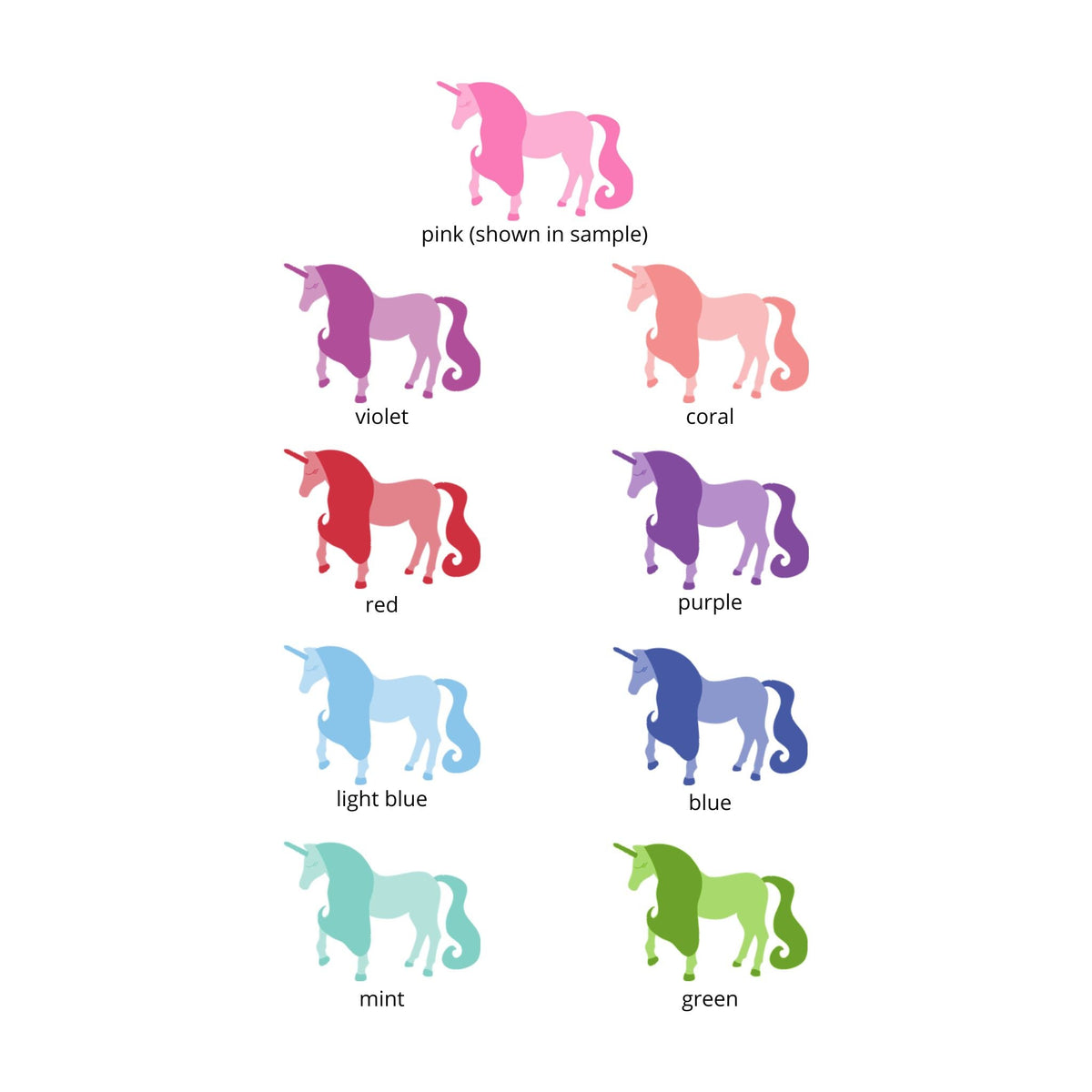 Unicorn - Personalized Fill-in-the-Blank Thank You Cards - The Note House