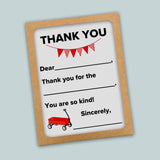 Wagon - Fill-in-the-Blank Thank You Cards - The Note House