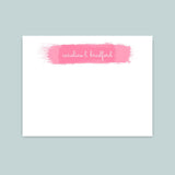 Watercolor Swatch - Personalized Flat Note Card - The Note House