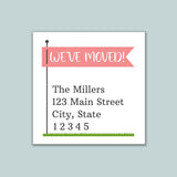 Yard Sign - We've Moved Address Label - The Note House