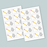 Yellow Pencil - Personalized Fill-in Letter Template - The Note House